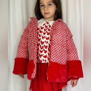 Agatha Ruiz De La Prada  Red Parka NEW With Tags